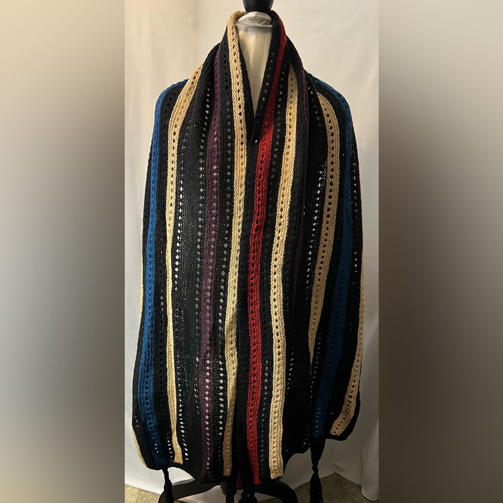 Shetland Wool Multiple Colored Wrap. - image 8